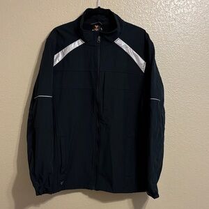 Hawx Work Gear Black Utility Jacket Men’s Size L Heavy Duty Outdoor Coat